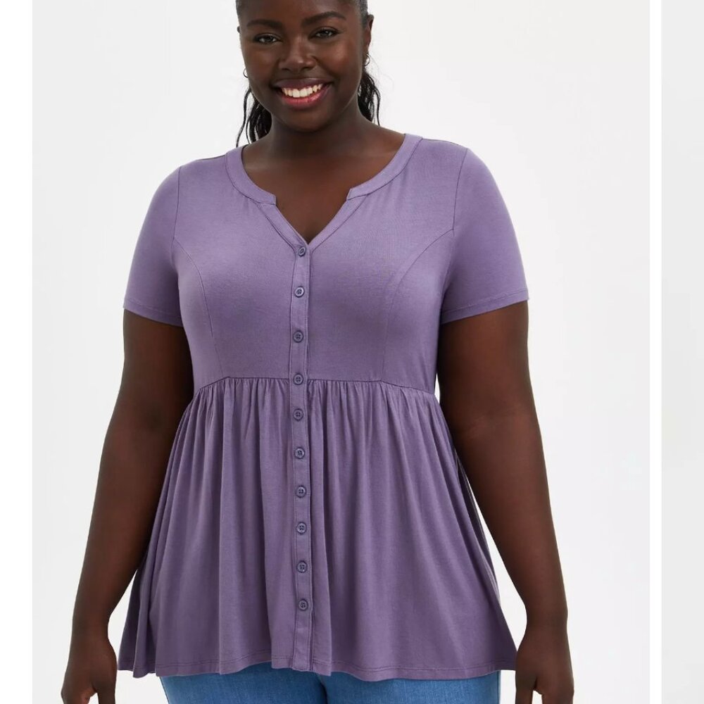 Torrid super soft babydoll top, size 2
